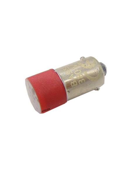 Lampadina LED rossa Ba9s 24 Vac dc Adajusa