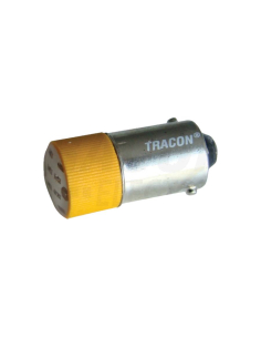 Lampadina LED colore giallo Ba9s 24 Vac dc