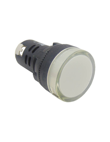 Pilota multiled bianco 230 Vac 22mm