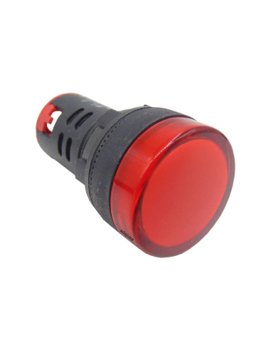 Pilota multiled rosso 12 Vdc o Vac 22mm