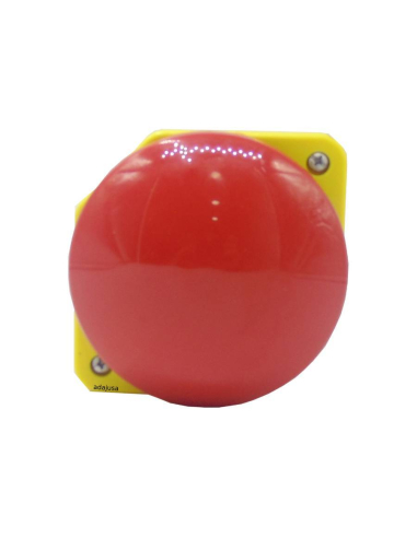 Bottone frontale fungo diametro 90 rosso - Giovenzana