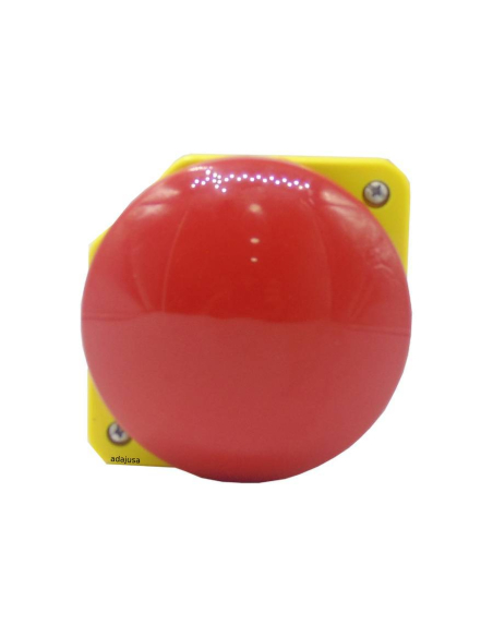 Front red 90 diameter screen pushbutton - Giovenzana