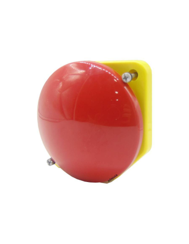 Front red 90 diameter screen pushbutton - Giovenzana