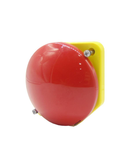 Front red 90 diameter screen pushbutton - Giovenzana