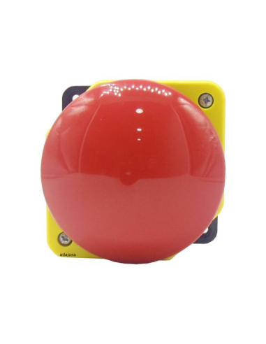 Pulsante a fungo diametro 90 rosso