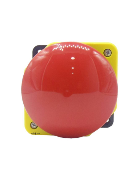 Pulsante a fungo diametro 90 rosso