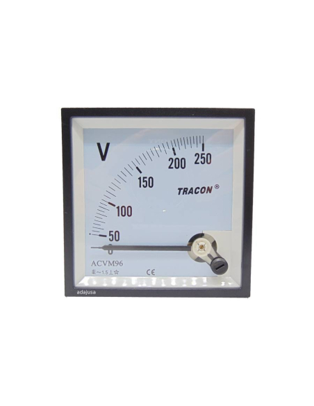 Voltmeter 96x96mm moving coil instrument : ADAJUSA : price
