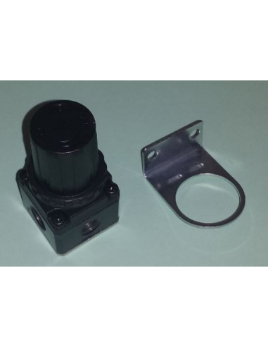 Regolatore di pressione 1/4 in metallo con manometro - Mindman