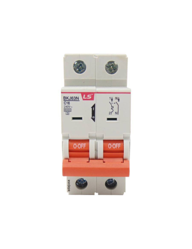 MCB circuit breaker switch 2 poles 40A curve C BKN 2P LS | ADAJUSA