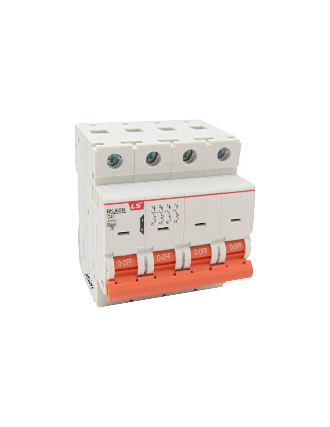 Interruttore automatico magnetotermico 32A 6KA 4 moduli KMB6-C32/4