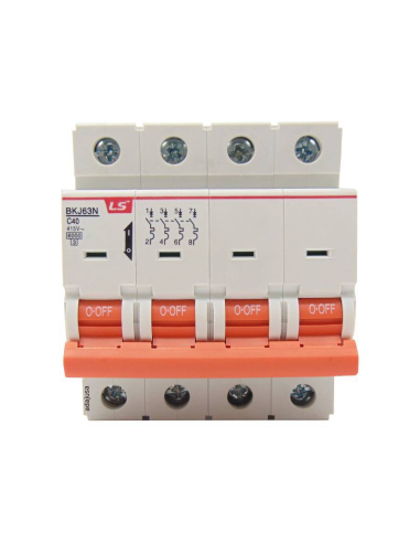 Magnetothermal switch 4 poles 40A curve C BKN 4P C40A | ADAJUSA | price