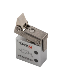 Limit switch 3/2 NC unidirectional cam pneumatic 3/2 NC monostable with side fittings diameter M5 - Aignep | ADAJUSA | pre