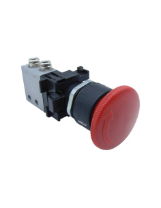 Emergency stop button with lock Valve: 3/2 NO side fittings Ø 4 mm- ADAJUSA