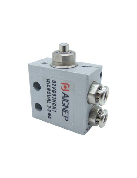Limit switch pneumatic strut 3/2 NO side fittings diameter 4 mm - Aignep | ADAJUSA : price