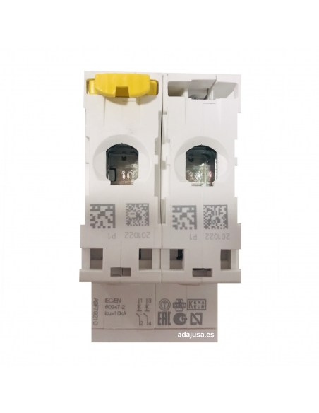 Interruttore 2 poli 10A (2x10A) IC60N C 6kA - Schneider