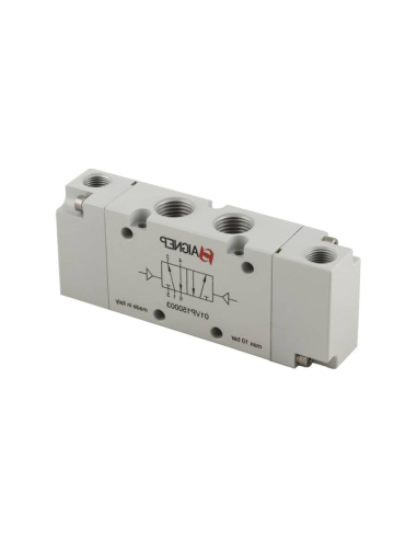 Valvola pneumatica 1/4 5 vie 3 posizioni centri chiusi - Aignep