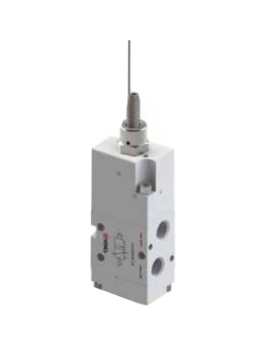 Limit switch servo-piloted pneumatic antenna 1/8 3/2 NC monostable with spring return - Aignep