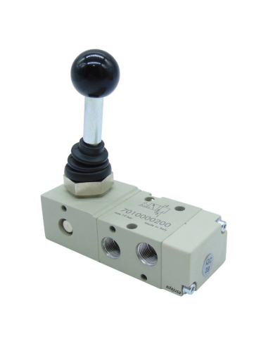 Pneumatic valve 1/8 3-way 2 lever 90o monostable Metal Work | Price adajusa.com.com.'