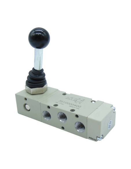 Manual pneumatic valve 1/8 5/3 fixed lever 7010000700 MAV25LEOPC | Price adajusa.com.com.'