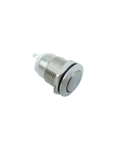 Vandal-resistant pushbutton 1 NA, nickel-plated brass - 12mm | ADAJUSA | price