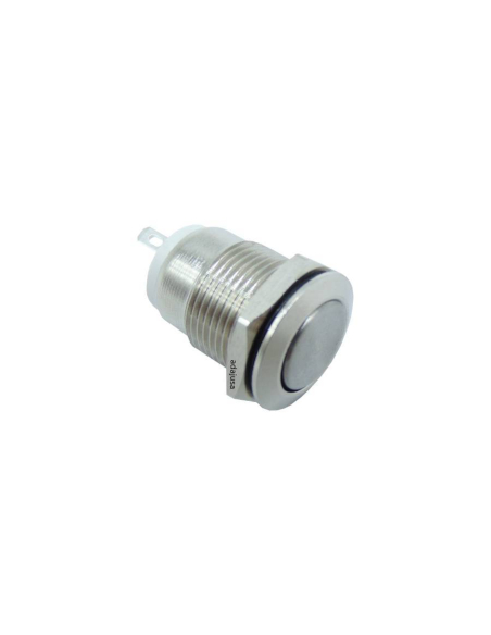 Vandal-resistant pushbutton 1 NA, nickel-plated brass - 12mm | ADAJUSA | price