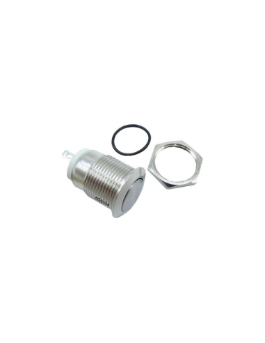 Vandal-resistant pushbutton 1 NA, nickel-plated brass - 12mm | ADAJUSA | price