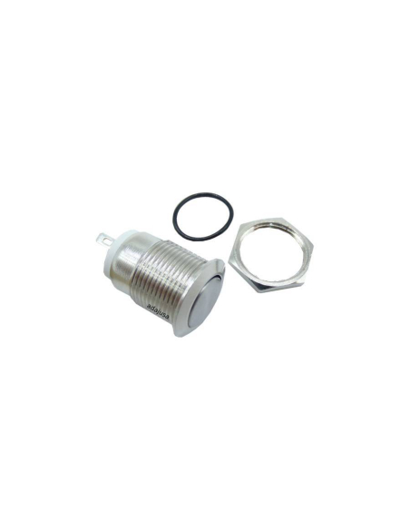 Pulsante antivandalico 1 NA, ottone nichelato - 12mm | ADAJUSA | prezzo