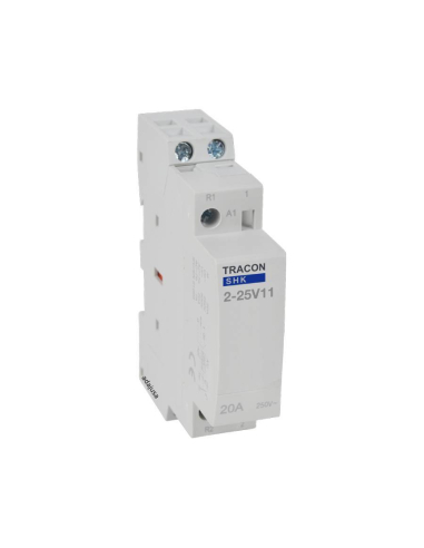 Contattore modulare 25A 2Poli aperto 230Vac - Tracon