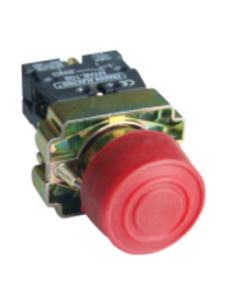 Pulsante elettrico in metallo con copertura in gomma rossa 22mm, BP42 | ADAJUSA | prezzo