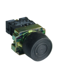 Pulsante elettrico in metallo nero da 22 mm in gomma XB2-BP21 ADAJUSA