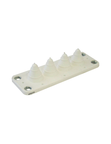 Cable gland plate with 4 entries 138x48mm for TFE Series electrical cabinets