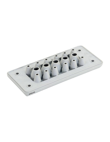 Cable gland plate with 17 entries 127x65mm for TFE Series electrical cabinets
