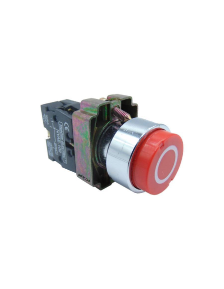 Pulsante elettrico sporgente metallico rosso “O” 22mm BA4222 | ADAJUSA | prezzo