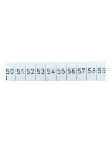Strip of 10 markers for terminals 50-59 TSKA Series