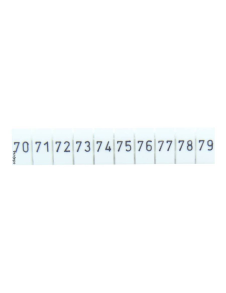 Segnacavi per terminali numeri 70-79 serie TSKA | ADAJUSA | prezzo
