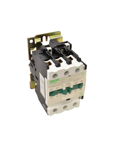 Three-phase contactor 80A 230Vac auxiliary contact NO NC Series TR1D