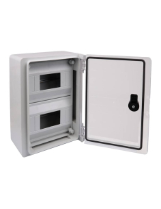 ABS electrical Cabinet  500x400x175 transparent door and front chassis IP65 TME504018MT | ADAJUSA | price 2