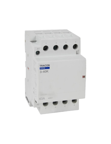 Modular contactor 63A 4Poles 2NO+2NC 230Vac - Tracon