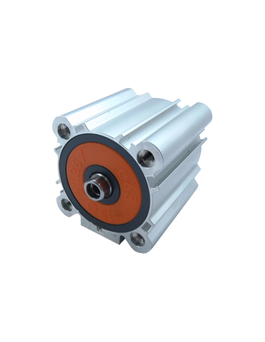 Compact pneumatic cylinder 80x40mm double acting ISO 21287 - Metal Work