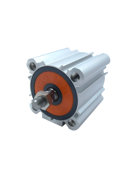 Pneumatic cylinder diameter 80mm stroke 75mm compact ISO 21287 Metal Work | ADAJUSA | price