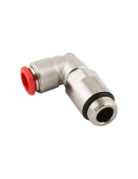 Raccordo a gomito regolabile cilindrico prolungato tubo 1/4 6mm Serie 50000 - Aignep | ADAJUSA