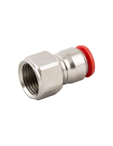 Straight female threaded fitting 1/4 - 6mm tube Series 50000 - Aignep