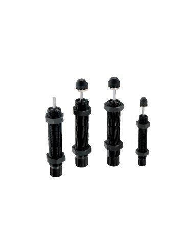 Ammortizzatore idraulico con battuta regolabile M20x1,5 corsa 16mm SFC2016 - Aignep
