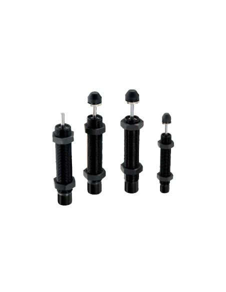 Ammortizzatore idraulico con fermo regolabile M25x1,5 corsa 40mm SFC2540 | Aignep | Adajusa