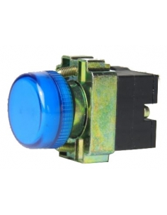 22mm blue metallic luminous pilot