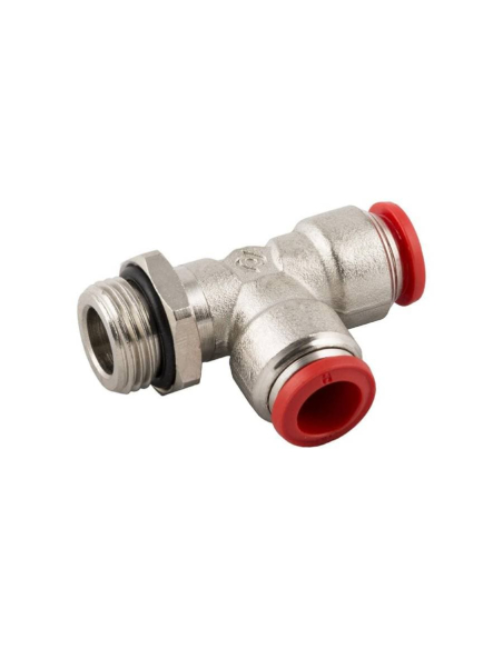 Raccordo a T orientabile con filettatura 1/4 lato tubo 8 Serie 50000 - Aignep | ADAJUSA