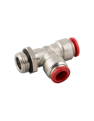 Raccordo a T orientabile con filetto laterale 3/8 tubo 10 Serie 50000 - Aignep