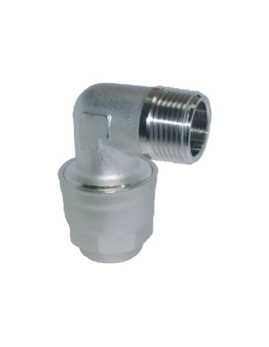 Male elbow Elbow union 3/4 tube 25mm - Aignep