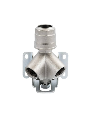 Distributor with 2 inclined outlets, 20mm tube entrance - Aignep