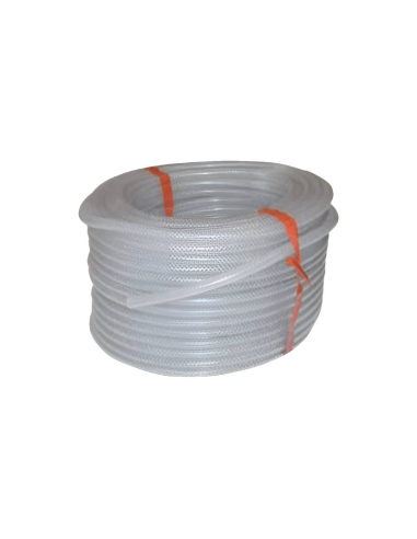 Manichetta PVC traslucido con rinforzo 8x14mm Rotolo 50m